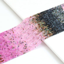 Load image into Gallery viewer, 2mm Multicolor Tourmaline Round Faceted Beads, Sku#U1843