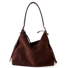 Load image into Gallery viewer, Women's Suede Underarm Shoulder Bag – Soft Structured Crossbody Handbag | Khaki, Caramel, Coffee