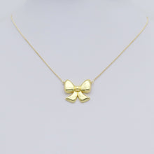 Load image into Gallery viewer, Gold Silver Bow Connector Charm Pendant, Sku#A311