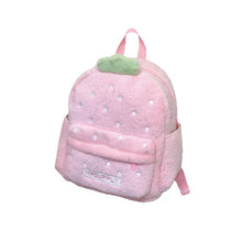 Load image into Gallery viewer, Cute Plush Fruit Backpack – Pink Kawaii Mini Backpack for Women