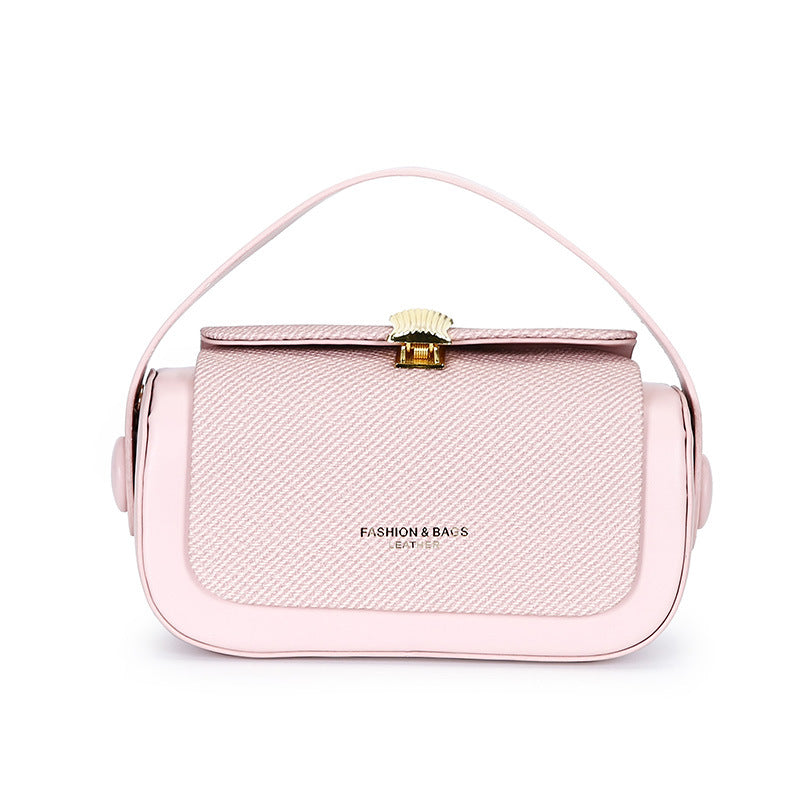 Women's Small Square Crossbody Bag - PU Leather Shoulder Bag with Phone Pocket