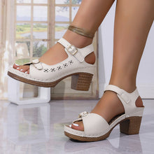 Load image into Gallery viewer, Women's Retro Platform Sandals - Thick Sole Casual Summer Shoes