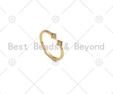 Load image into Gallery viewer, CZ Diamond Shape Adjustable Ring, Sku#X228