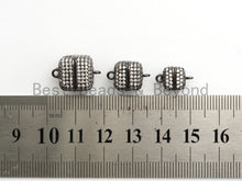 Load image into Gallery viewer, NEW STYLE 8/10/12mm CZ Micro Pave Strong Magnetic Cube Clasp, Cubic Zirconia Magnetic Clasp, Gold Rose Gold Clasp, sku#H134