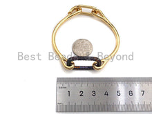 Load image into Gallery viewer, CZ Buckle Cuff Bracelet, Sku#X151
