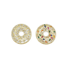Load image into Gallery viewer, Baguette CZ Donut Shape Pendant, Sku#LX319