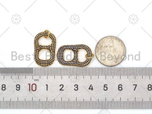 Load image into Gallery viewer, Colorful Micro Pave CZ Soda Pop Tab Shape Pendant,18K Gold Filled CZ Charm,Necklace Bracelet Charm Pendant,16x25mm,Sku#F1412