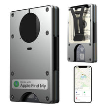 Load image into Gallery viewer, Minimalist AirTag Wallet – Slim Aluminum RFID Blocking Card Holder