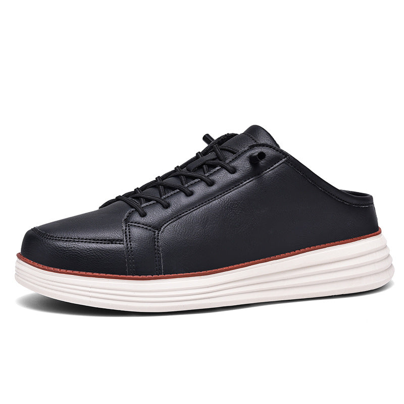 Men's Thermal Fleece-Lined Casual Lace-Up Shoes - Chunky Sole Winter Sneakers