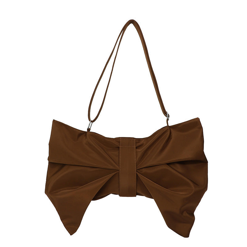 Korean-Style Chic Bow Tote Bag | Large Capacity Canvas Handbag
