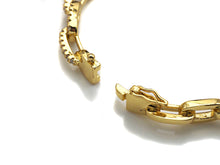 Load image into Gallery viewer, CZ Pave PaperClip Chain Link  Bracelet, LK102