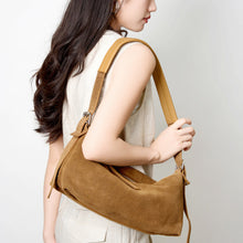 Load image into Gallery viewer, Women's Genuine Leather Crossbody Bag – Retro Soft Deerskin Shoulder Bag with Multi-Pocket Organizer