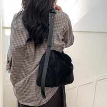 Load image into Gallery viewer, Retro Suede Mini Square Flap Crossbody Bag for Women – Solid Color Shoulder Tote