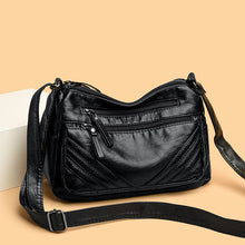 Load image into Gallery viewer, Retro-Textured Crossbody Shoulder Bag – Minimalist PU Leather Women's Bag