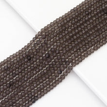 Load image into Gallery viewer, Genuine Smoky Quartz Faceted Rondelle Beads, Sku#U1679