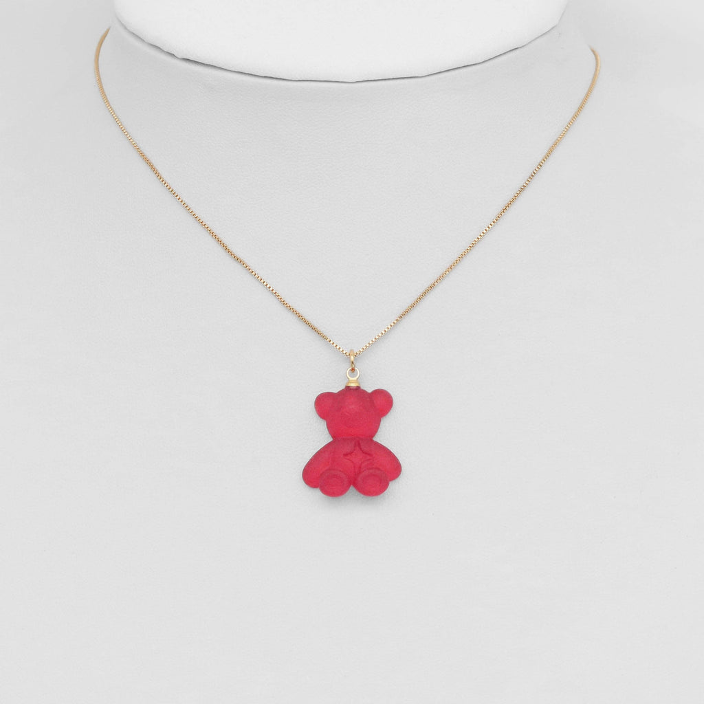 Colorful Teddy Bear Pendant Charm, Sku#FH226
