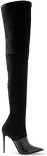 Load image into Gallery viewer, Women's Over-the-Knee Suede Boots - Stiletto Heel Pointed Toe Stretch Boots