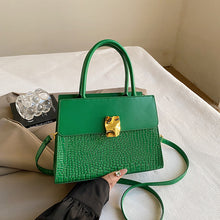 Load image into Gallery viewer, Retro Crossbody Tote Bag for Women - PU Leather Patchwork Handbag with Adjustable Strap