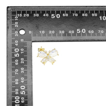 Load image into Gallery viewer, Clear Crystal CZ Butterfly Earrings, Sku#A168