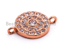 Load image into Gallery viewer, CZ Micro Paved Evil eye connector micro paved,sku#E356