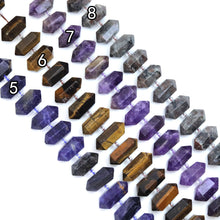 Load image into Gallery viewer, 12x32mm Center Drilled Double Point Beads, Sku#U1814