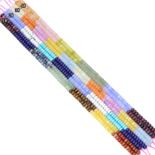 Load image into Gallery viewer, 5x8mm Smooth Rondelle Colorful Jade, Sku#U2124