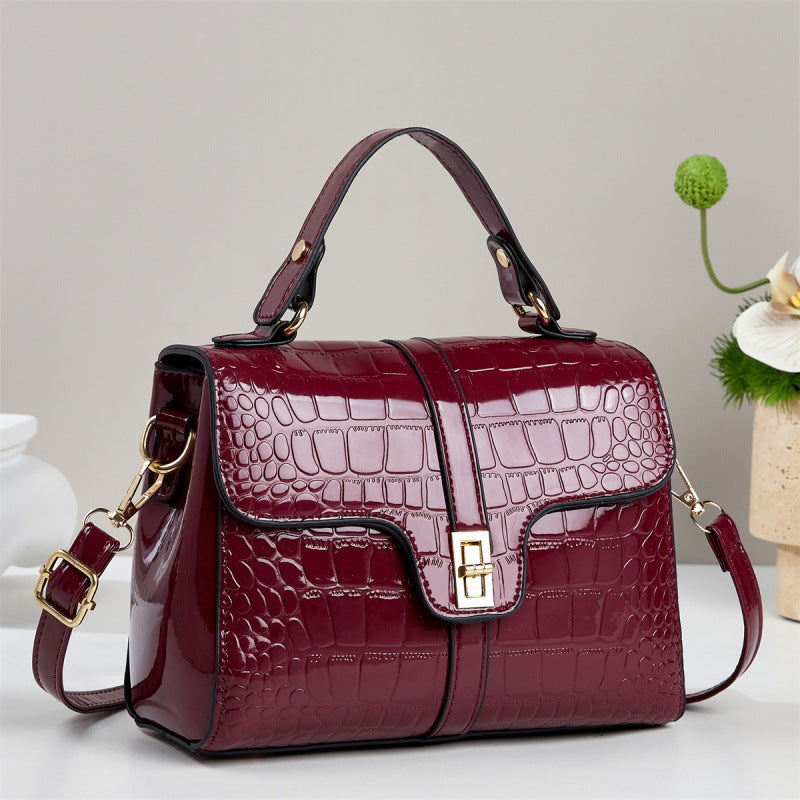 Women's PU Leather Crossbody Bag – Retro Flap Shoulder Bag with Multiple Compartments