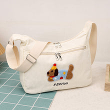 Load image into Gallery viewer, Retro Corduroy Tote Bag