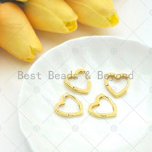 Load image into Gallery viewer, Gold Heart Shape Huggie Earring, Sku#LD59