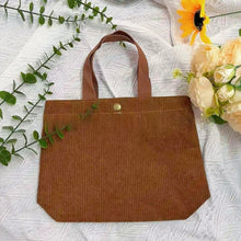 Load image into Gallery viewer, Women's Canvas Tote Bag - Minimalist Double-Sided Print Shoulder Bag with Embroidered Logo