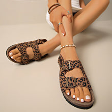 Load image into Gallery viewer, Women's Buckle Strap Flip-Flop Sandals - Soft Sole Comfort Slides