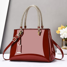 Load image into Gallery viewer, Fashionable Patent Leather Glossy Handbag Large-Capacity Casual Shoulder Crossbody Bag