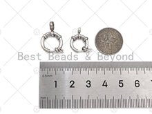 Load image into Gallery viewer, High Quality Stainless Steel Sailor's Clasp, Spring Connector Clasp, Stainless Steel Spring Gate, Connector Ring, 12mm/14mm, sku#C115