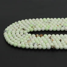 Load image into Gallery viewer, Genuine Lemon Chrysoprase Round Smooth Beads,Sku#U1969