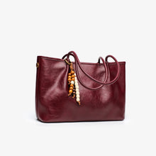Load image into Gallery viewer, Women's Pleated Underarm Tote Bag – Soft PU Leather Shoulder Bag | Burgundy, Black, Brown, Khaki, Coffee