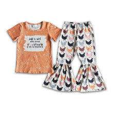 Load image into Gallery viewer, Just a girl who love chickens outfit