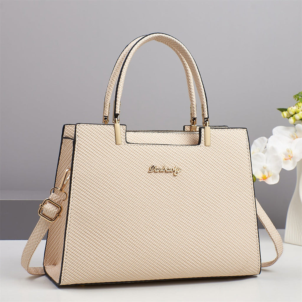High-Capacity PU Leather Tote Bag