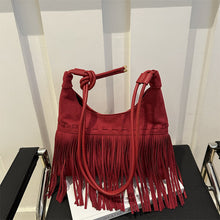 Load image into Gallery viewer, Women's Bohemian Tassel Crossbody Bag - Retro Patchwork Shoulder Bag with Adjustable Strap