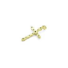 Load image into Gallery viewer, Pink Black Baguette CZ Cross Shape Charm Pendant, Sku#LK1049