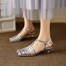 Load image into Gallery viewer, Women's Lambskin Cage Sandals