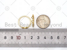 Load image into Gallery viewer, CZ Diamond Shape Adjustable Ring, Sku#X228