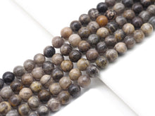 Load image into Gallery viewer, Genuine Black Sunstone Round Smooth Beads, Sku#U1397