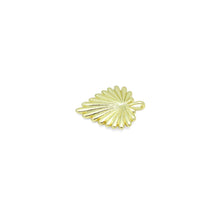 Load image into Gallery viewer, Radial Gold Heart Leaf Shape Charm Pendant, Sku#lx756