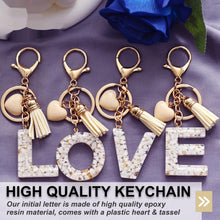 Load image into Gallery viewer, Personalized Heart Shell Letter Pendant Necklace with Tassel - A-Z Initial Charm