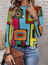 Load image into Gallery viewer, Women's Crew-Neck Long-Sleeve Fashionable Casual Top