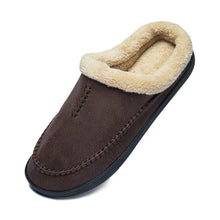Load image into Gallery viewer, Men's Fur-Lined Non-Slip Bean Slippers | Warm Indoor Cotton Shoes | EU 39–49