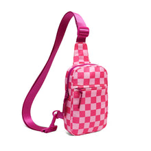 Load image into Gallery viewer, Waterproof Plaid Crossbody Bag - Lightweight Travel Sling Bag for Women &amp; Men