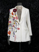 Load image into Gallery viewer, Elegant Three-dimensional Floral Embroidered Blazers