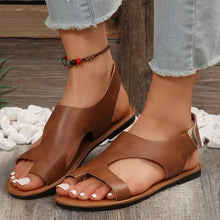 Load image into Gallery viewer, Plus-size Velcro Flat Sandals | Unisex Summer Flip-flops | PU Upper | Rubber Sole