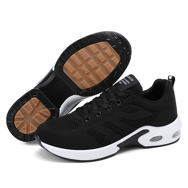 Women's Lightweight Mesh Sneakers — Breathable Lace-Up Casual Shoes